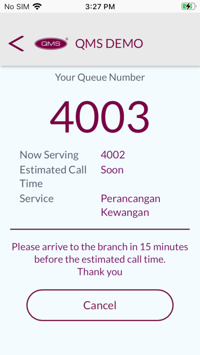 Queue Management System (QMS) screenshot 2