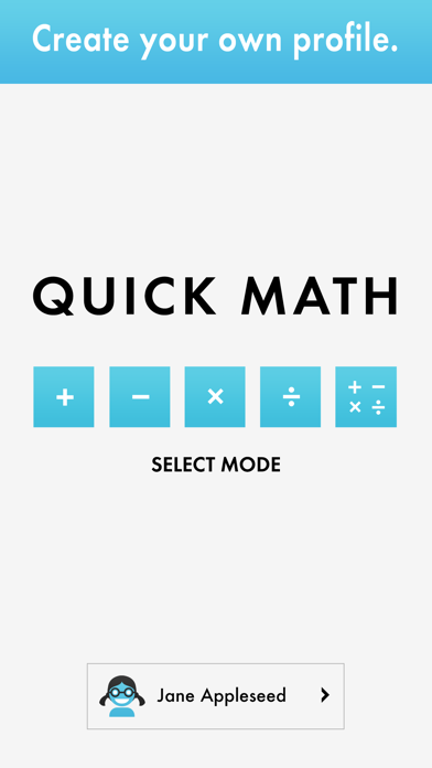 Quick Math - Mental Arithmetic screenshot 1