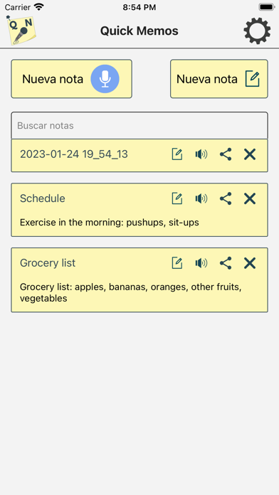 Quick Memos screenshot 2