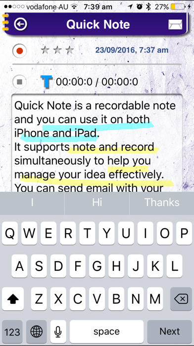 Quick Note Lite screenshot 4