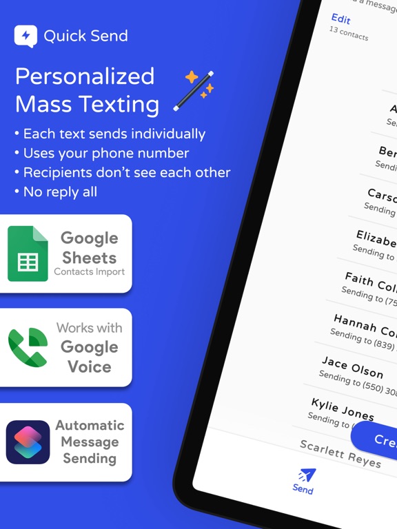 Quick Send: Mass Text Message screenshot 7