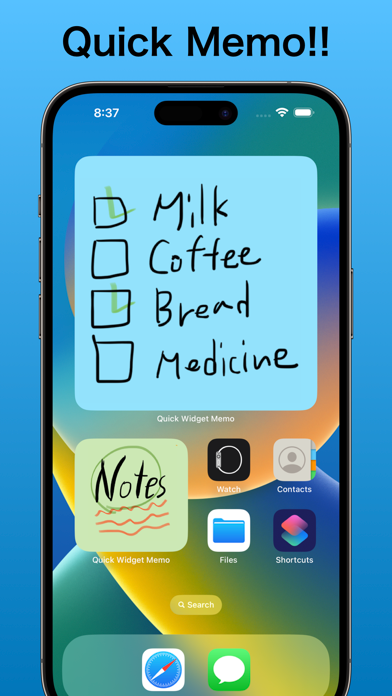 Quick Widget Memo screenshot 4