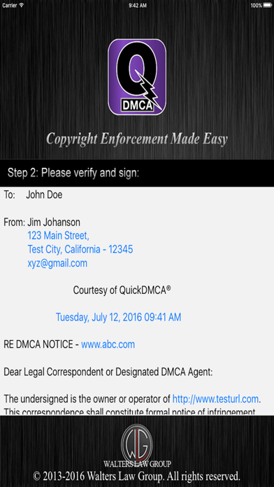QuickDMCA screenshot 3