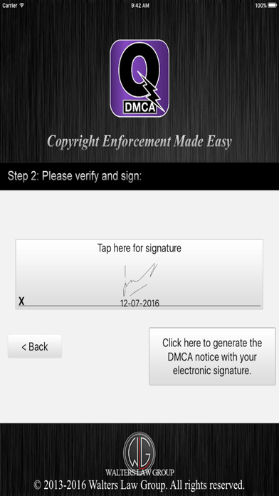 QuickDMCA screenshot 2