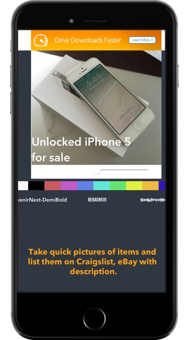 QuickPhotoTxt - add text to photos fast screenshot 1