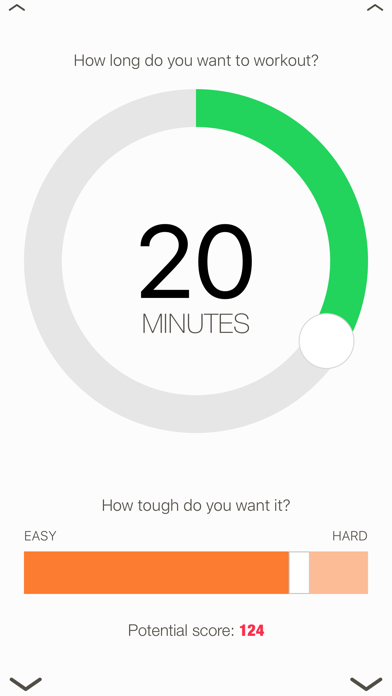 Quickstart workout generator screenshot 3