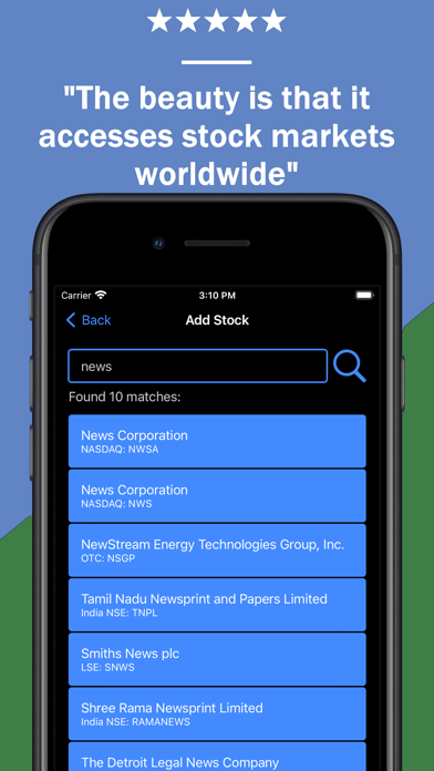 QuickStocks screenshot 1