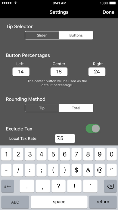 QuickTip™ Tip Calculator screenshot 2