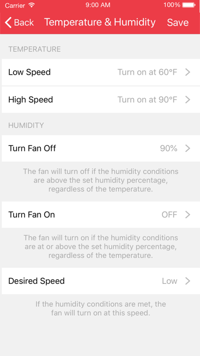 QuietCool Smart Control screenshot 1