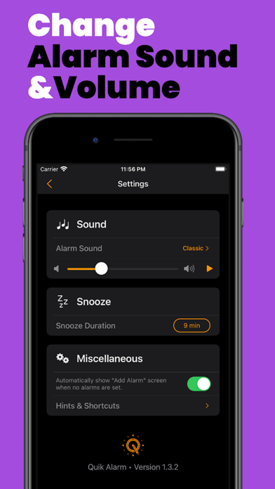 Quik Alarm screenshot 1