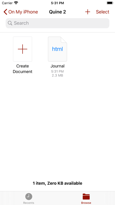 Quine screenshot 1