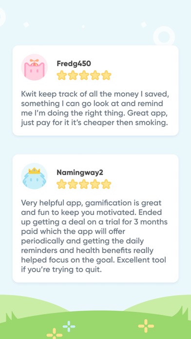 Quit smoking for good - Kwit screenshot 1