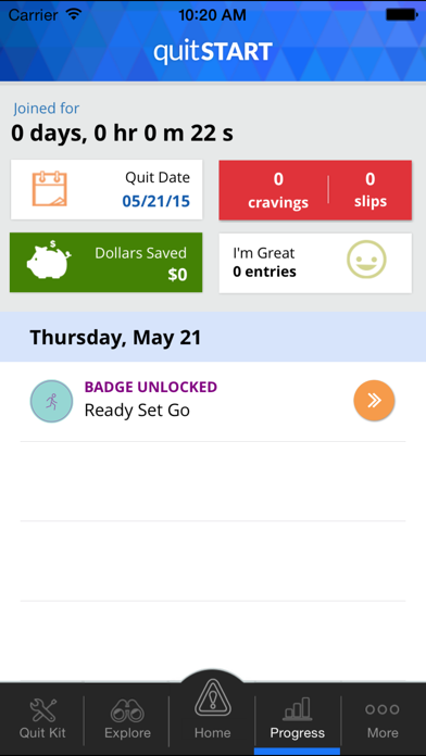 quitSTART - Quit Smoking screenshot 2