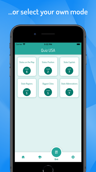 Quiz USA - States and Cities screenshot 1