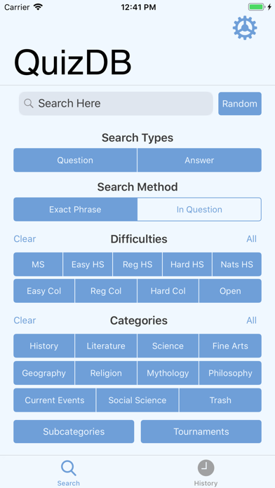 QuizDB screenshot 1