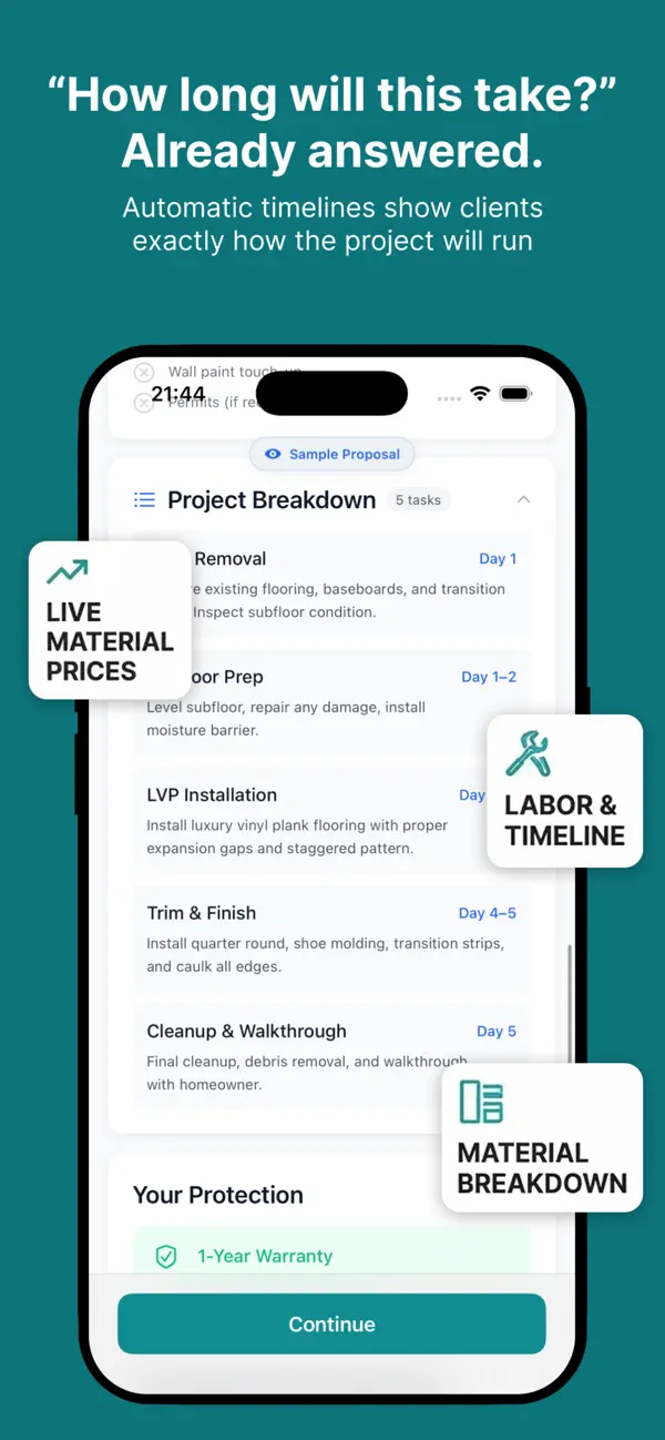 Quotr Pro - Contractor Quotes screenshot 2