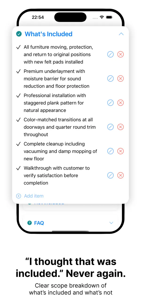 Quotr Pro - Contractor Quotes screenshot 1