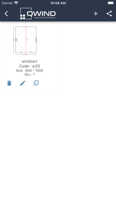 Qwind aluminium window screenshot 1