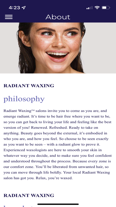 Radiant Waxing screenshot 4