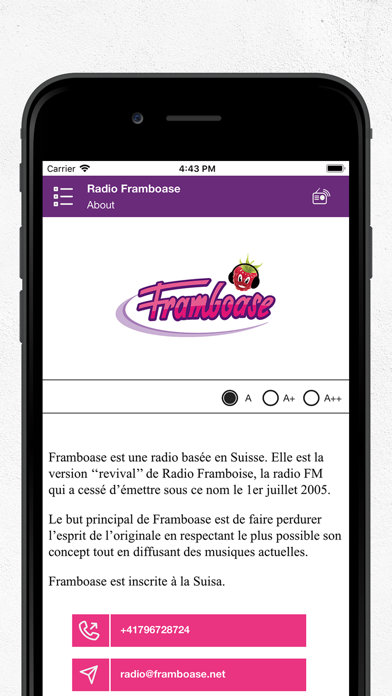 Radio Framboase screenshot 2