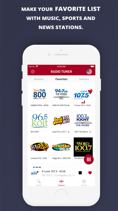 Radio Tuner - Radio App screenshot 2