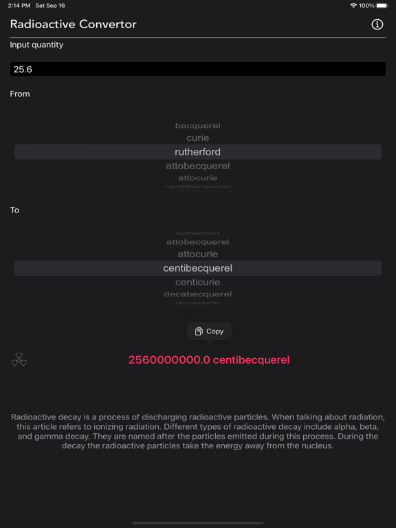 Radioactivity Conversion screenshot 9