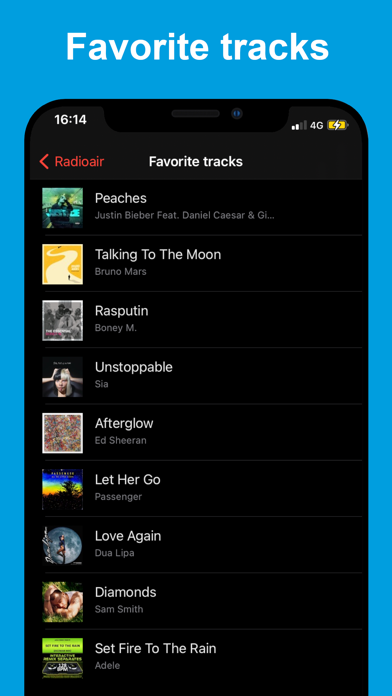Radioair - Radio Music Charts screenshot 1