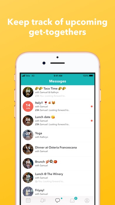 Raft: Shared calendar screenshot 2