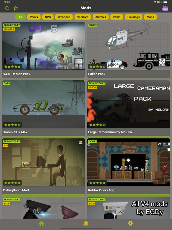 Ragdoll Mods: Guns and Skins screenshot 4