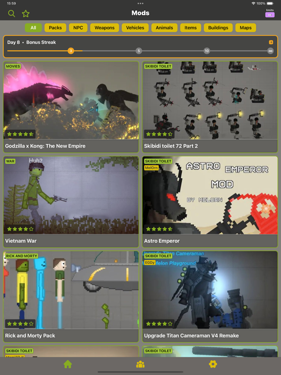 Ragdoll Mods: Guns and Skins screenshot 8