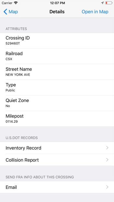 Rail Crossing Locator screenshot 3