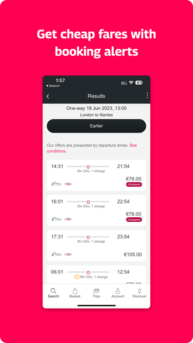 Rail Europe - Train Tickets screenshot 2