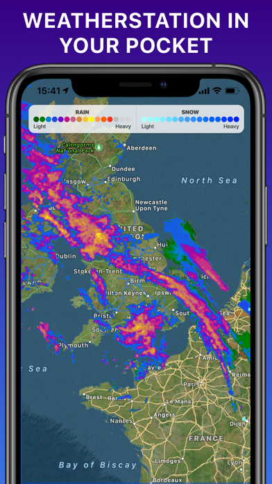 RAIN RADAR °- sky weather NOAA screenshot 1