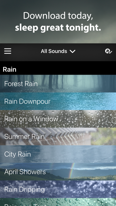 Rain Rain Sleep Sounds screenshot 1
