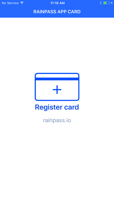 RAINPASS APP CARD screenshot 1