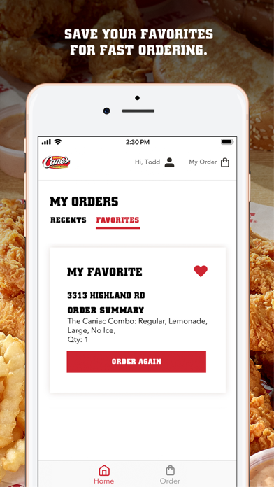 Raising Cane's Chicken Fingers screenshot 1