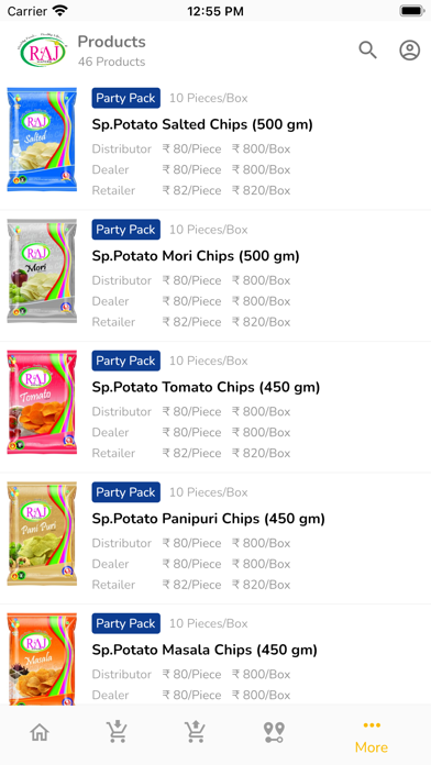 Raj Wafers - Distributor App screenshot 1