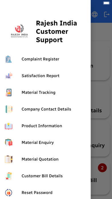 Rajesh india customer support screenshot 1