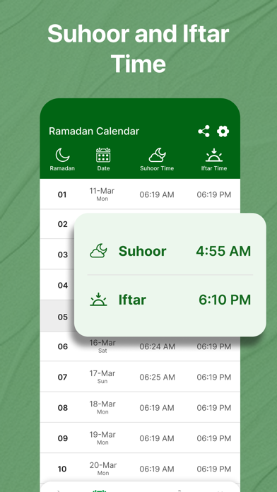 Ramadan Calendar 2026 & Qibla screenshot 2