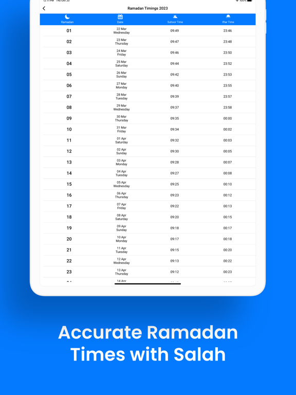 Ramadan Times 2026 - Athan,Dua screenshot 6