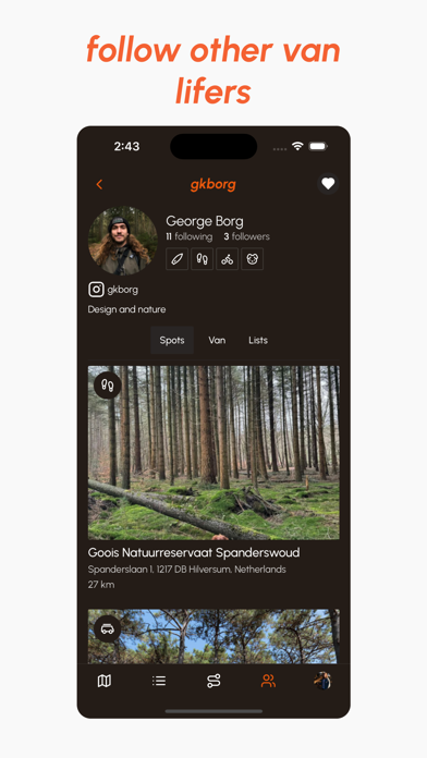 Ramble: Van Travel App screenshot 1
