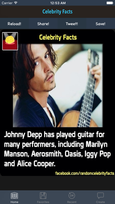 Random Celebrity Facts - Cool Trivia, News and Gossip screenshot 5