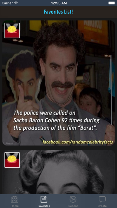 Random Celebrity Facts - Cool Trivia, News and Gossip screenshot 3
