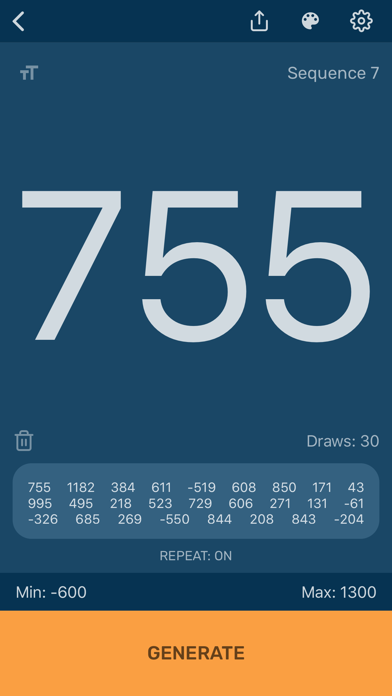 Random Number Generator App screenshot 2