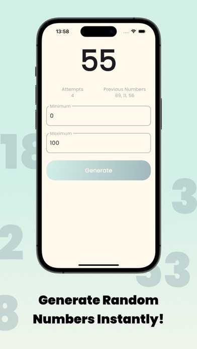 Random Number Generator Max screenshot 2