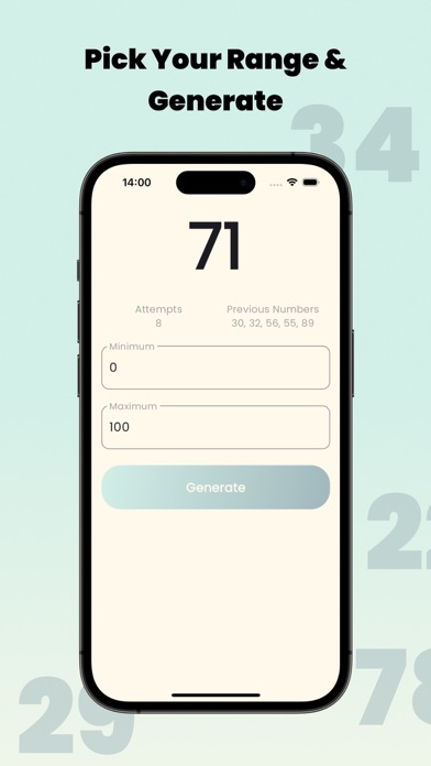 Random Number Generator Max screenshot 3