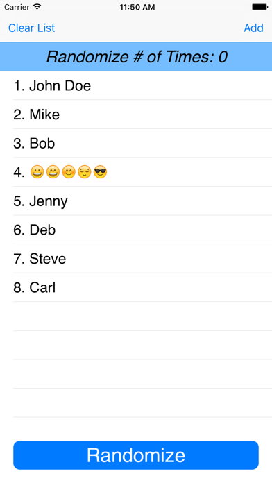 Randomize List screenshot 4