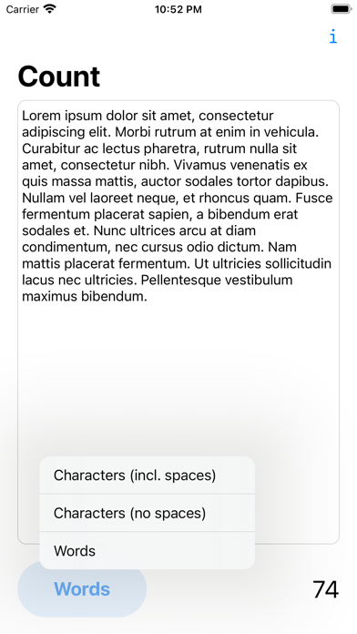 Rapid Word Count screenshot 2