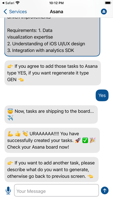 RapidTask AI powered task GPT screenshot 1