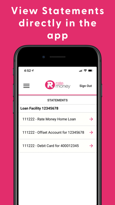 Rate Money Mobile Access screenshot 2